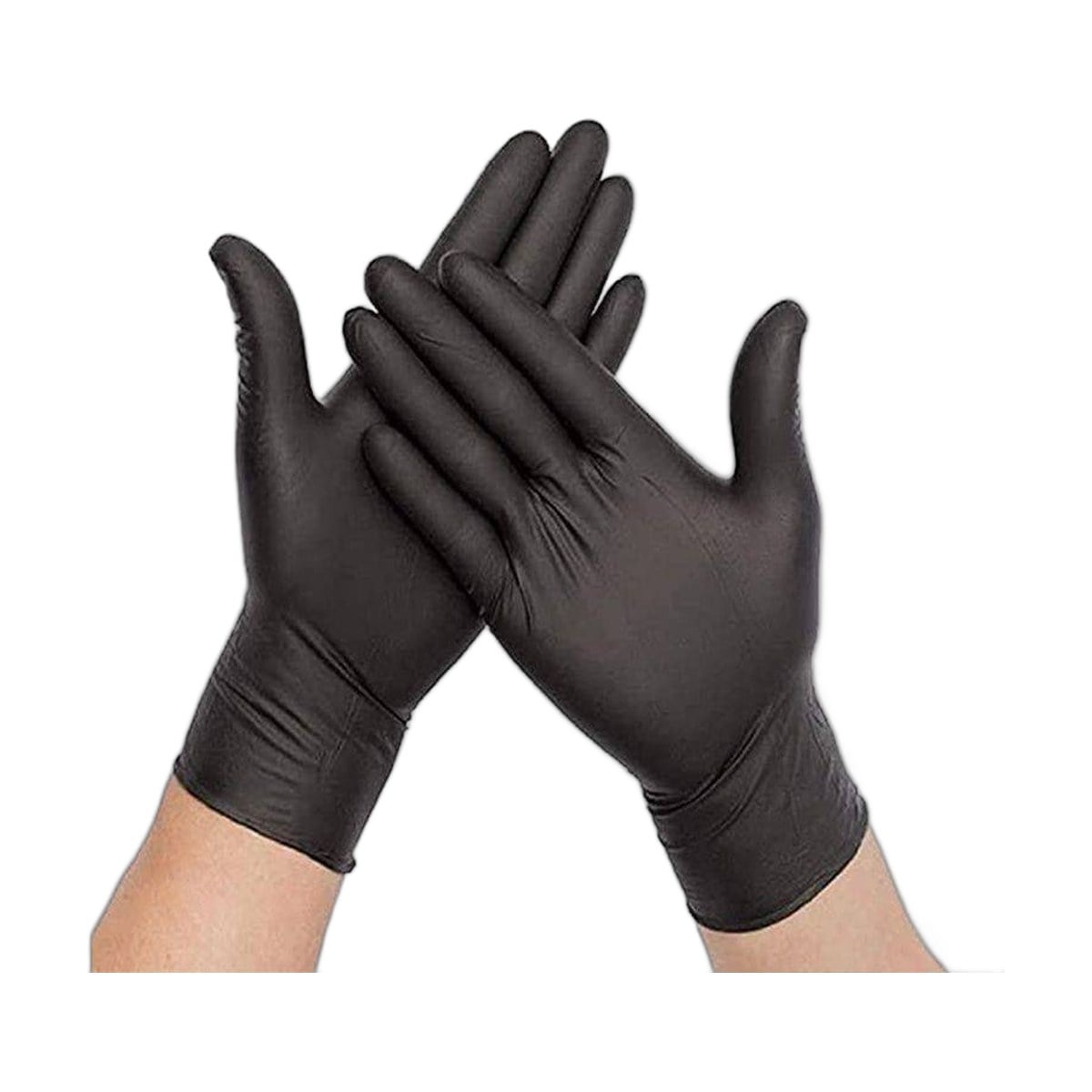 Gants nitrile non poudrés noirs