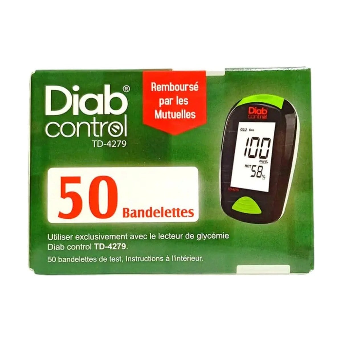 Bandelettes Diab Control – boîte de 50