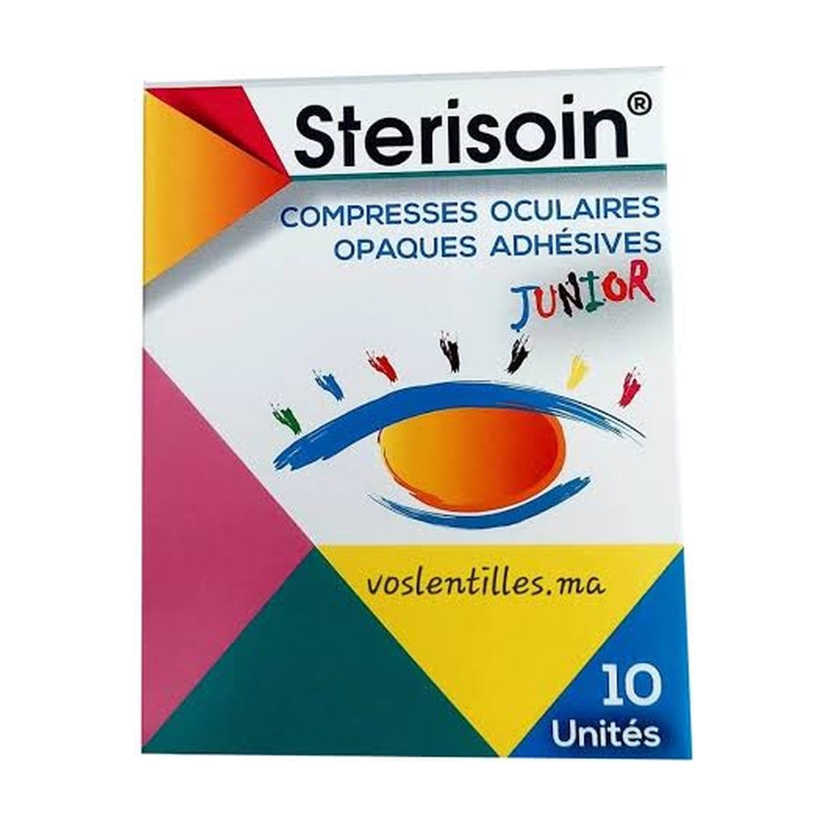 Compresses oculaires opaques adhésives
