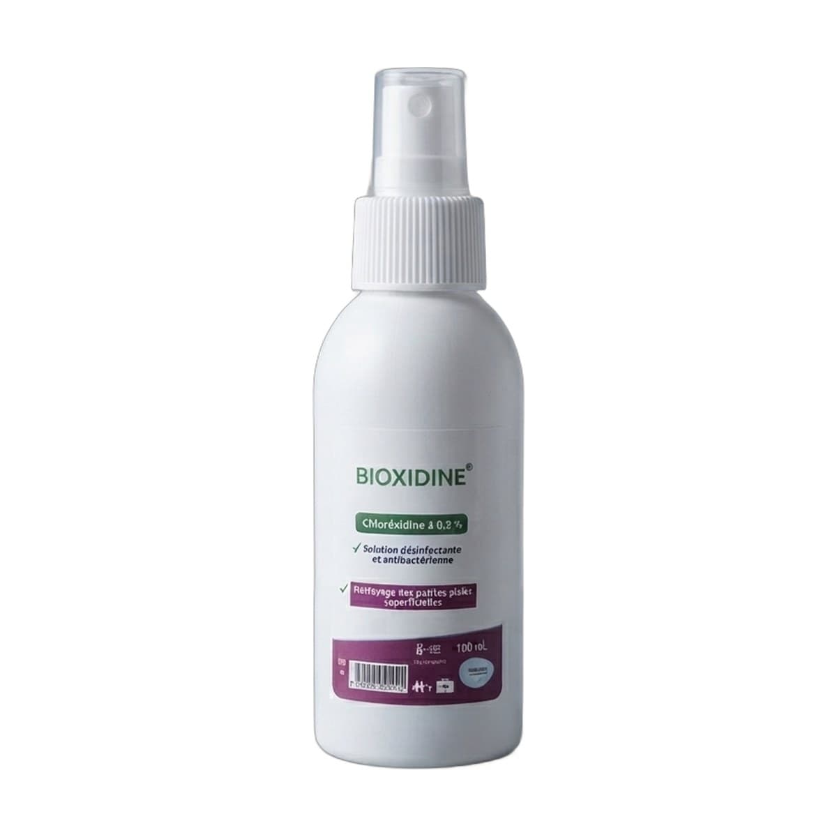 Bioxidine 100 ml (chlorhexidine) sans alcool