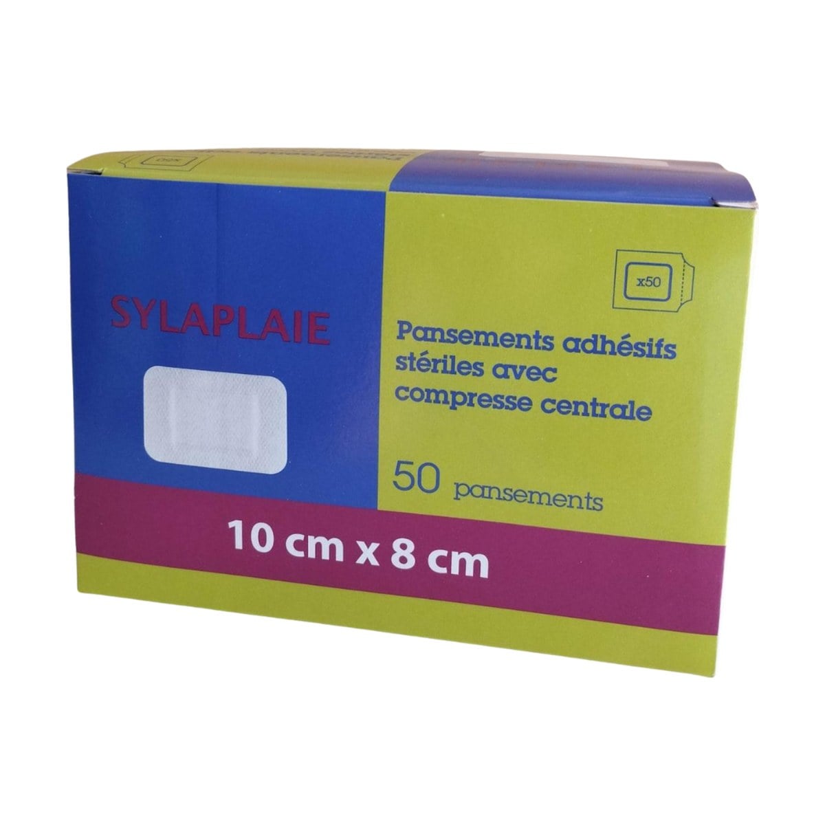 Pansement adhésif stérile Sylaplaie avec compresse centrale