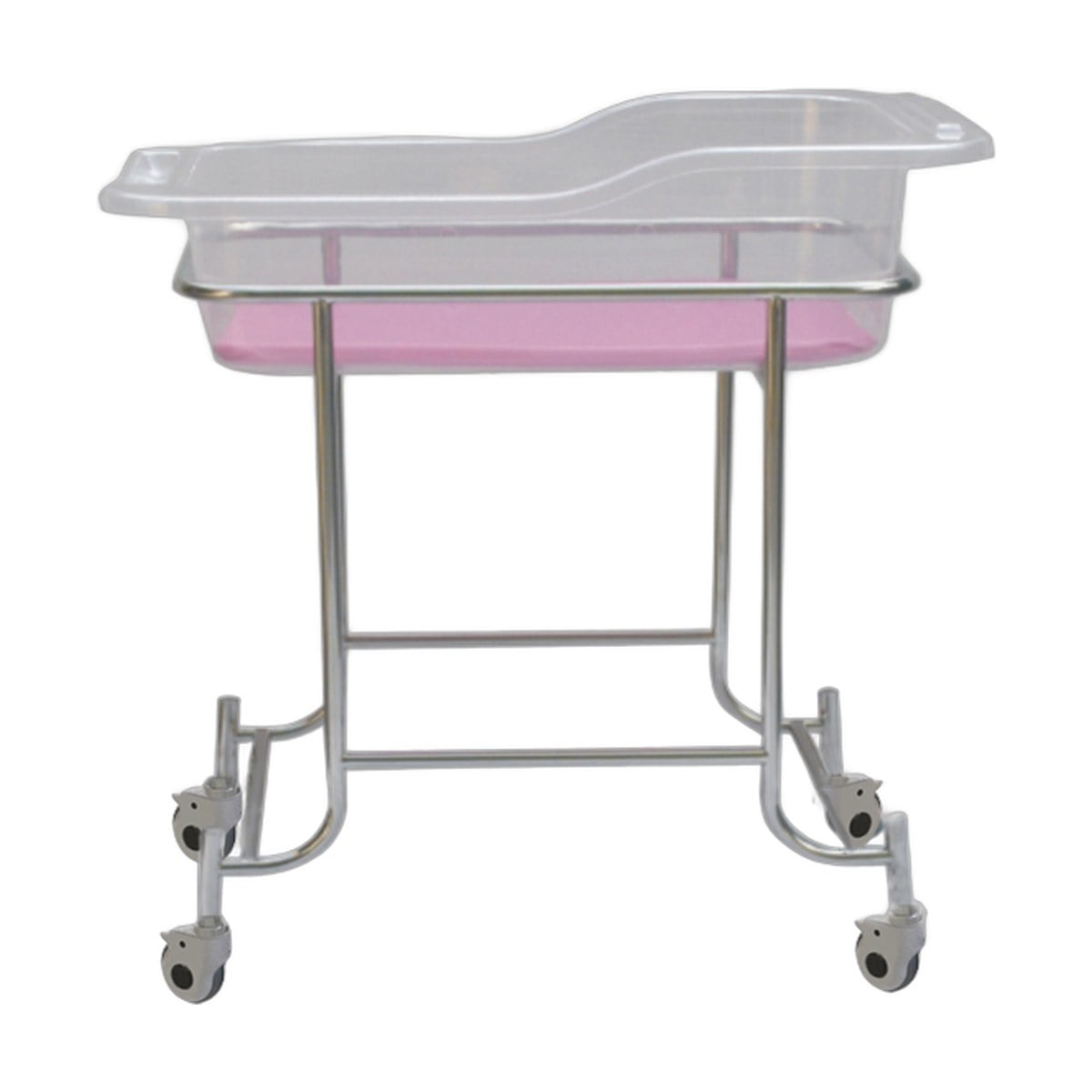 Berceau nouveau-né sur chariot en inox