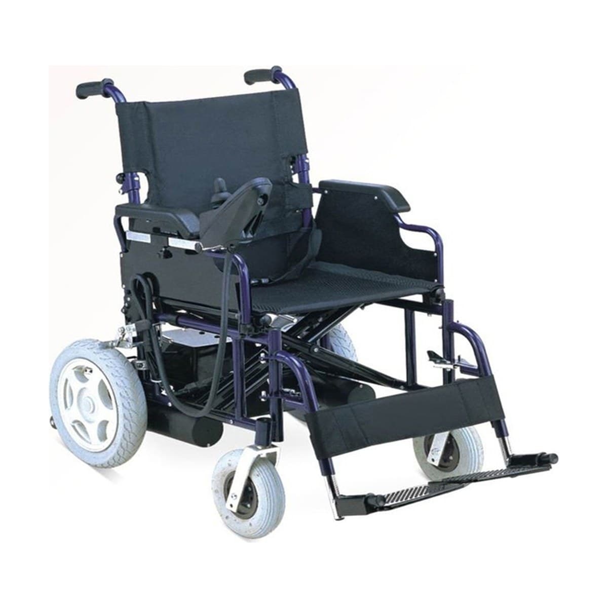 Fauteuil roulant électrique à cadre pliable