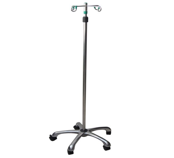 POTENCE A SERUM INOX 5 PIEDS CHROMES