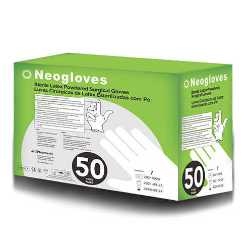 Gants stériles poudrés  BTE DE 50