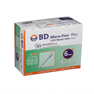 BD Micro-Fine Plus Seringue 1ml 31G 6mm 100 Pièces