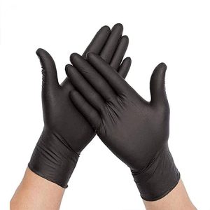 GANTS NITRILE NON POUDRE NOIRE