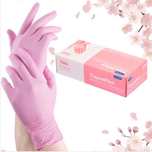 GANTS NITRILE ROSE