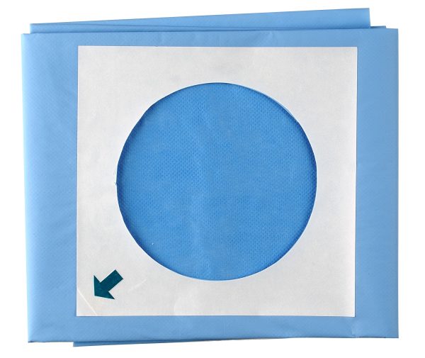Champs de chirurgie stériles troués adhésifs 50*60CM SACHET DE 10
