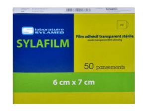 Sylafilm Pansement Film Adhésif Transparent Stérile Boîte de 50
